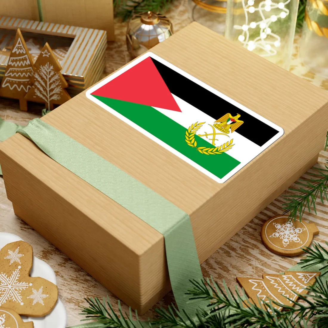 Flag of Palestine president (Palestine) STICKER Vinyl Kiss-Cut Decal - The Sticker Space