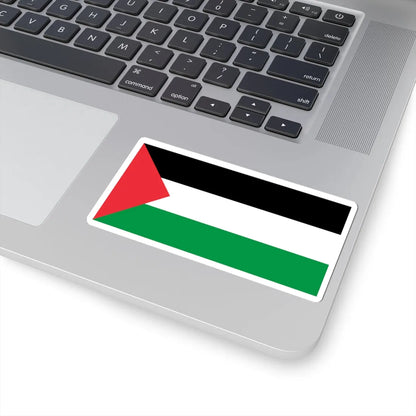 Flag of Palestine - short triangle (Palestine) STICKER Vinyl Kiss-Cut Decal - The Sticker Space