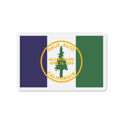 Flag of Palo Alto California - Die-Cut Magnet-2" x 2"-The Sticker Space