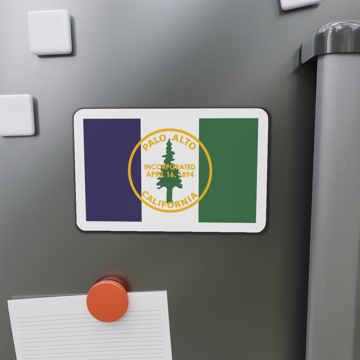 Flag of Palo Alto California - Die-Cut Magnet-The Sticker Space