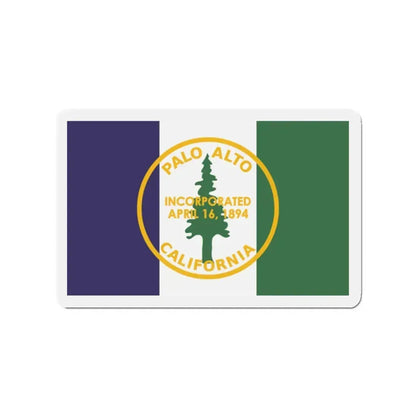 Flag of Palo Alto California - Refrigerator Magnet 2 Inch - The Sticker Space