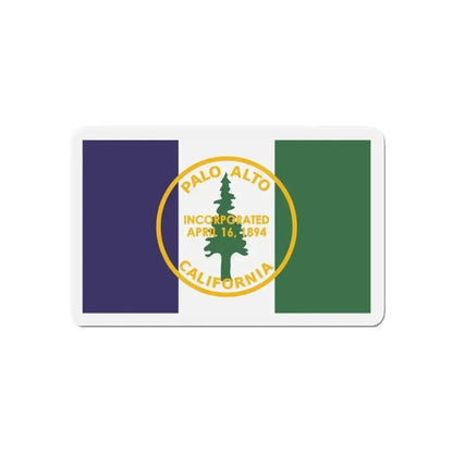 Flag of Palo Alto California - Refrigerator Magnet - The Sticker Space