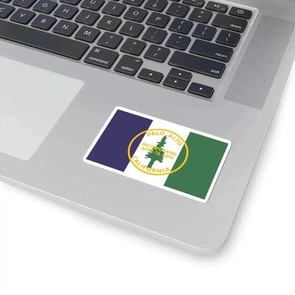 Flag of Palo Alto California (United States) STICKER Vinyl Kiss-Cut Decal - The Sticker Space