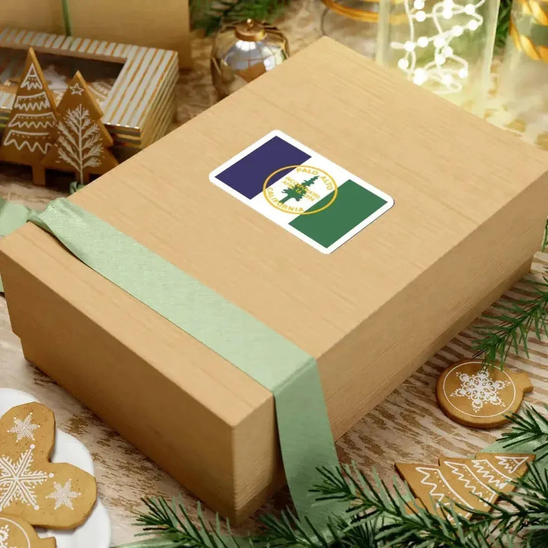 Flag of Palo Alto California (United States) STICKER Vinyl Kiss-Cut Decal - The Sticker Space