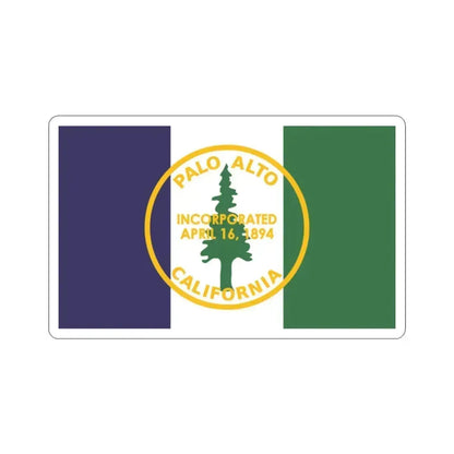 Flag of Palo Alto California USA STICKER Vinyl Die-Cut Decal 2 Inch - The Sticker Space