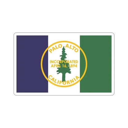 Flag of Palo Alto California USA STICKER Vinyl Die-Cut Decal - The Sticker Space