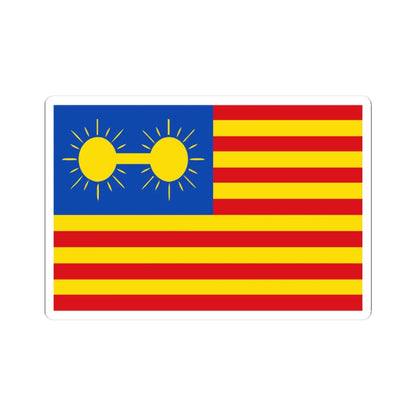 Flag of Panama Bunau-Varilla proposal (Panama) STICKER Vinyl Kiss-Cut Decal 3 Inch White - The Sticker Space