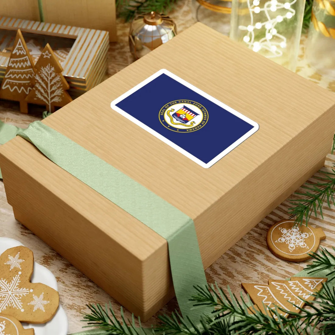 Flag of Panama Canal Zone (Panama) STICKER Vinyl Kiss-Cut Decal - The Sticker Space