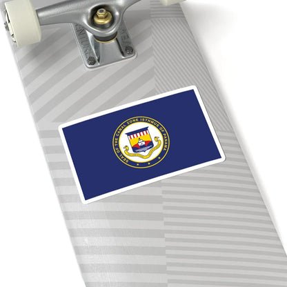 Flag of Panama Canal Zone (Panama) STICKER Vinyl Kiss-Cut Decal - The Sticker Space
