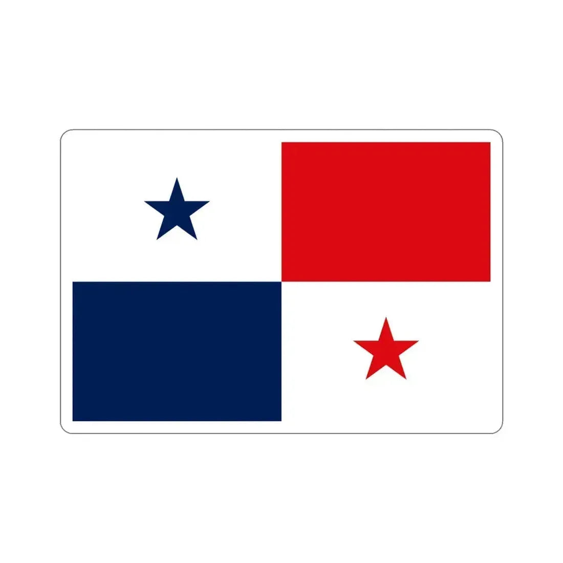 Flag of Panama STICKER Vinyl Die-Cut Decal 4 Inch - The Sticker Space