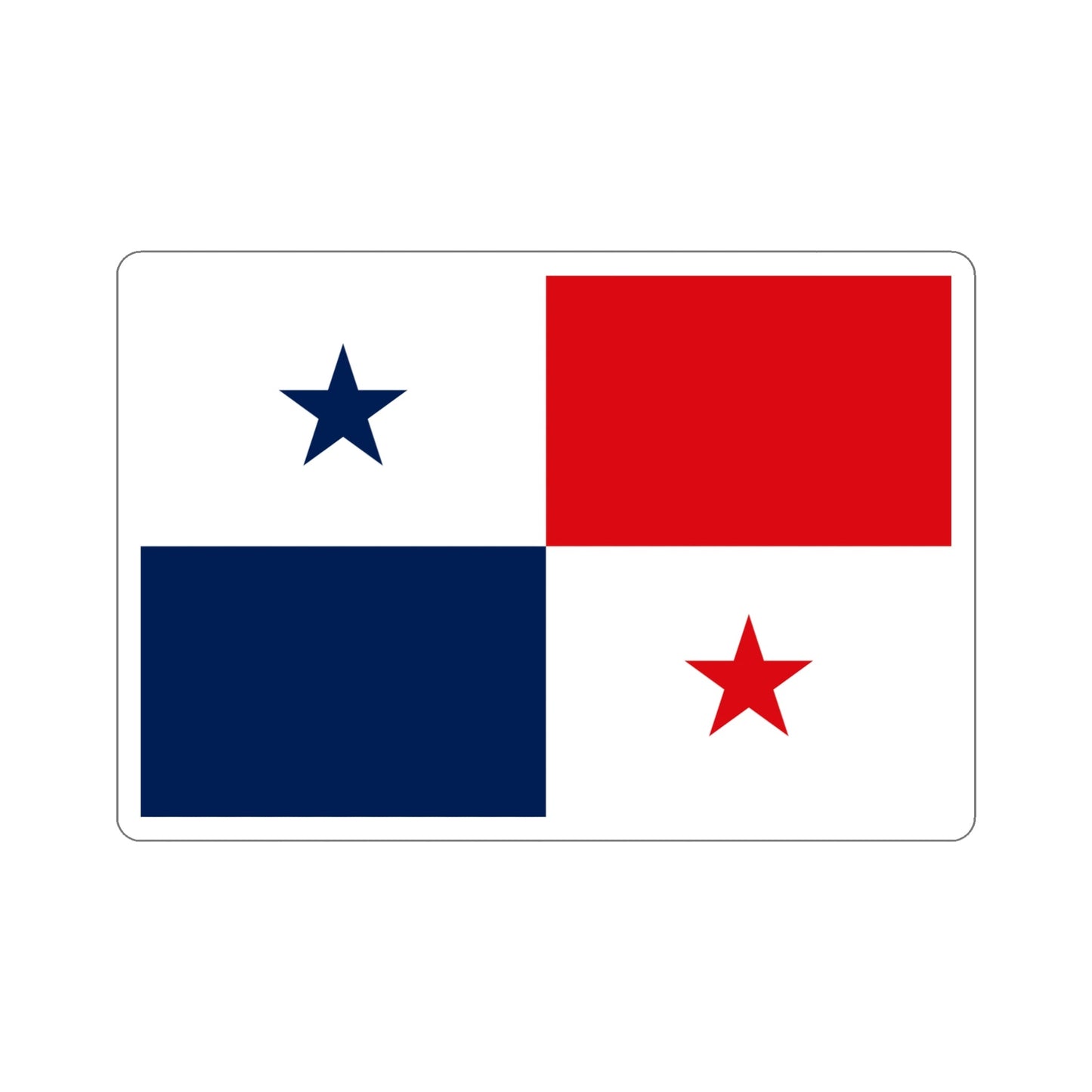 Flag of Panama STICKER Vinyl Die-Cut Decal-5 Inch-The Sticker Space