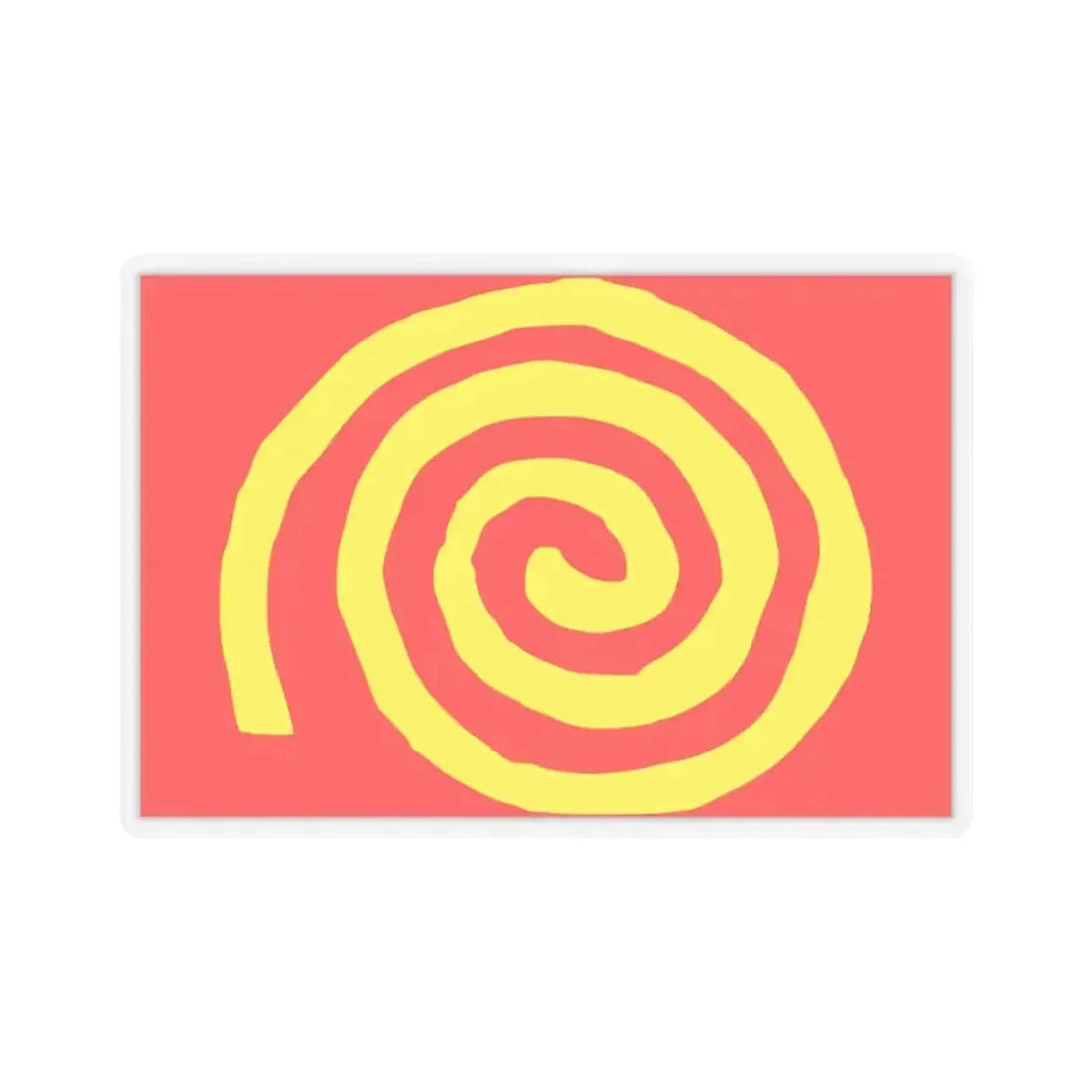 Flag of Paola 1994 to 1996 Malta - STICKER Vinyl Kiss-Cut Decal 2 Inch Transparent - The Sticker Space