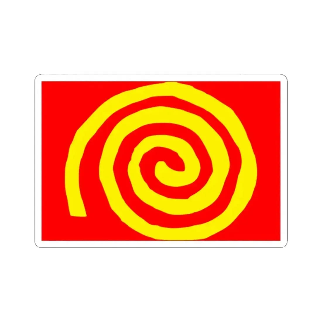 Flag of Paola 1994 to 1996 Malta - STICKER Vinyl Kiss-Cut Decal 2 Inch White - The Sticker Space