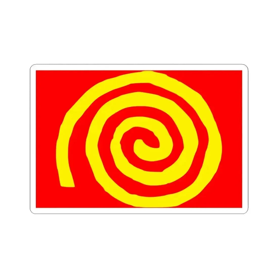 Flag of Paola 1994 to 1996 Malta - STICKER Vinyl Kiss-Cut Decal 4 Inch White - The Sticker Space