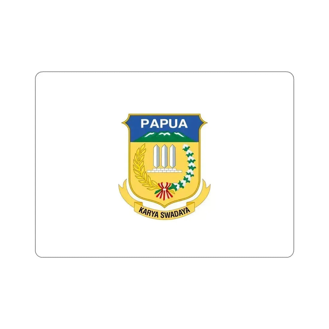 Flag of Papua Indonesia STICKER Vinyl Die-Cut Decal 6 Inch - The Sticker Space