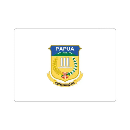Flag of Papua Indonesia - STICKER Vinyl Kiss-Cut Decal 4 Inch White - The Sticker Space