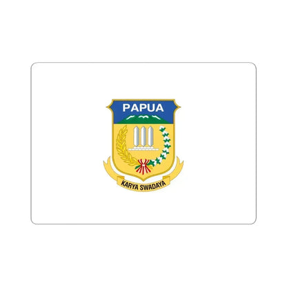 Flag of Papua Indonesia - STICKER Vinyl Kiss-Cut Decal 6 Inch White - The Sticker Space