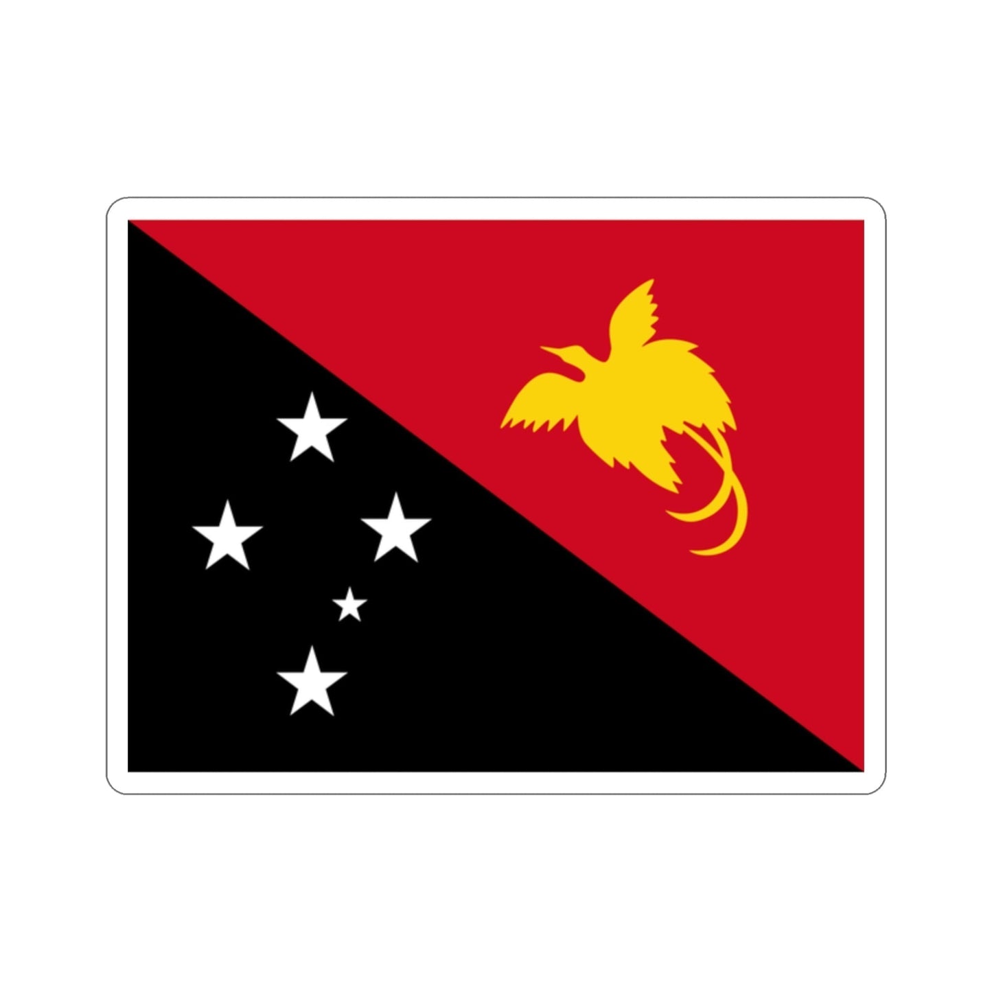 Flag of Papua New Guinea STICKER Vinyl Die-Cut Decal-2 Inch-The Sticker Space