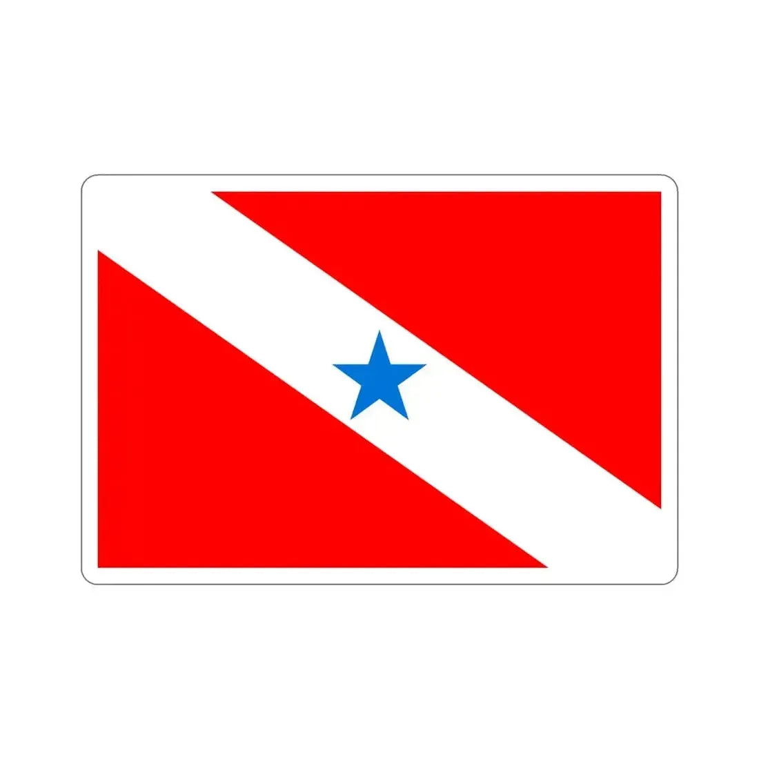 Flag of Pará Brazil STICKER Vinyl Die-Cut Decal 4 Inch - The Sticker Space