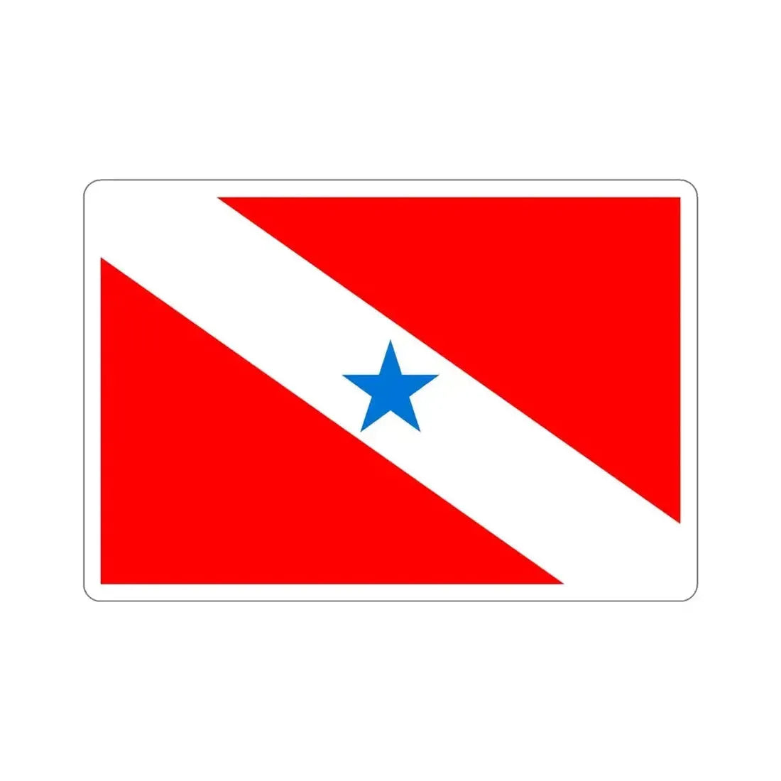 Flag of Pará Brazil STICKER Vinyl Die-Cut Decal 6 Inch - The Sticker Space