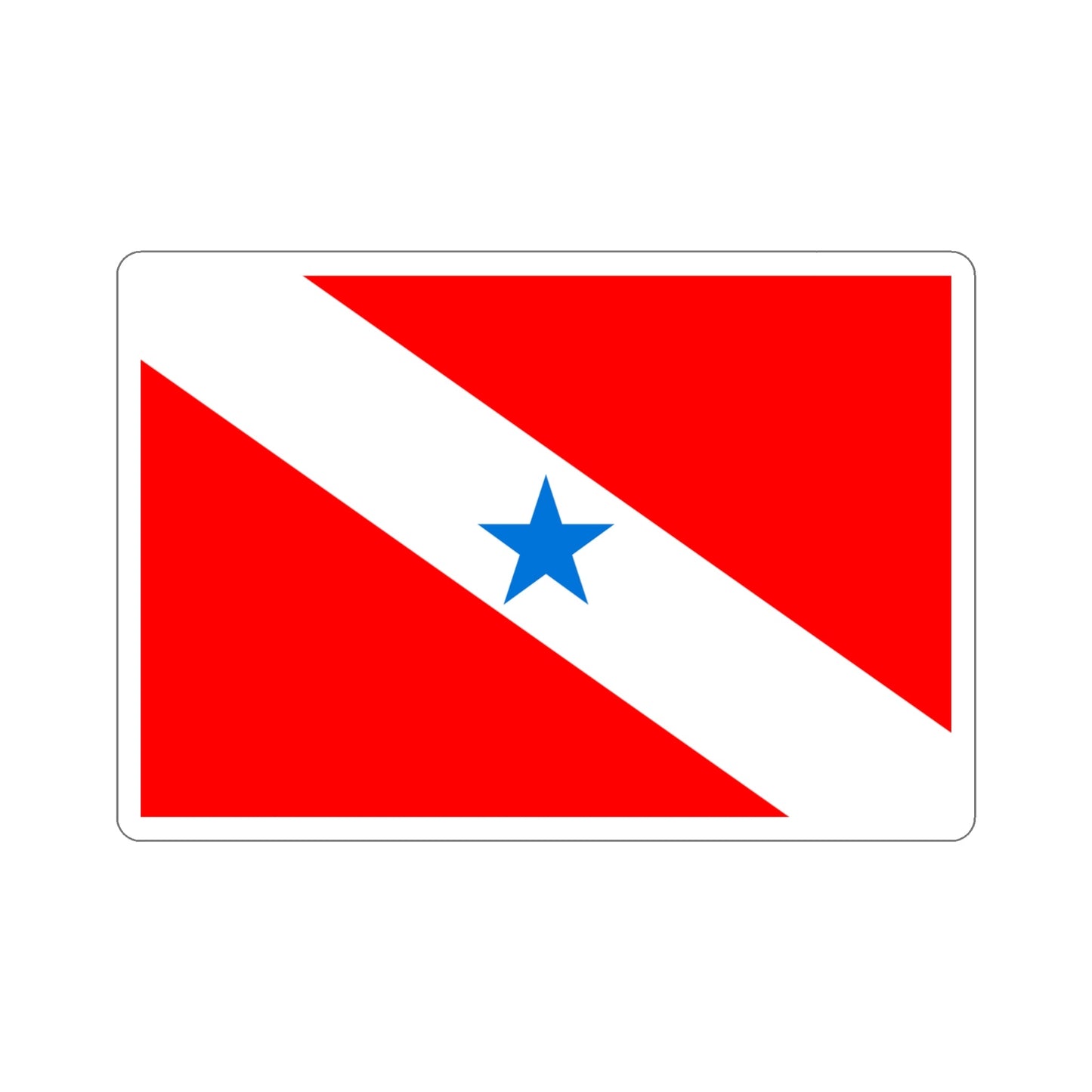 Flag of Pará Brazil STICKER Vinyl Die-Cut Decal-4 Inch-The Sticker Space