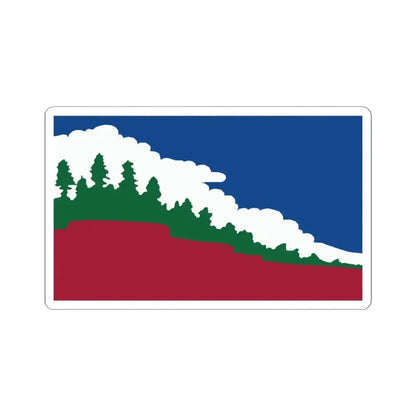 Flag of Paradise California (United States) STICKER Vinyl Kiss-Cut Decal 4 Inch White - The Sticker Space