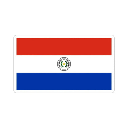 Flag of Paraguay STICKER Vinyl Die-Cut Decal 4 Inch - The Sticker Space