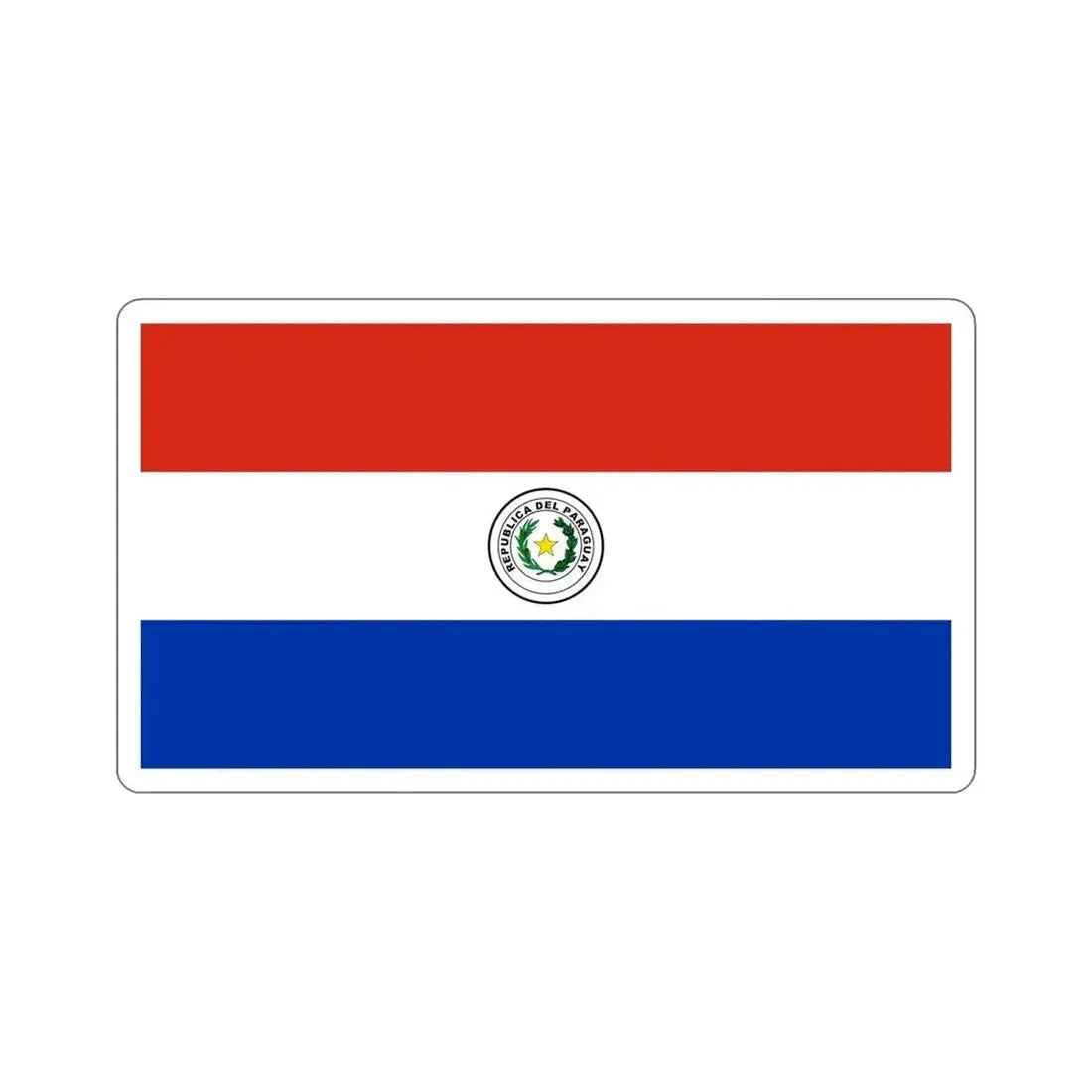Flag of Paraguay STICKER Vinyl Die-Cut Decal - The Sticker Space
