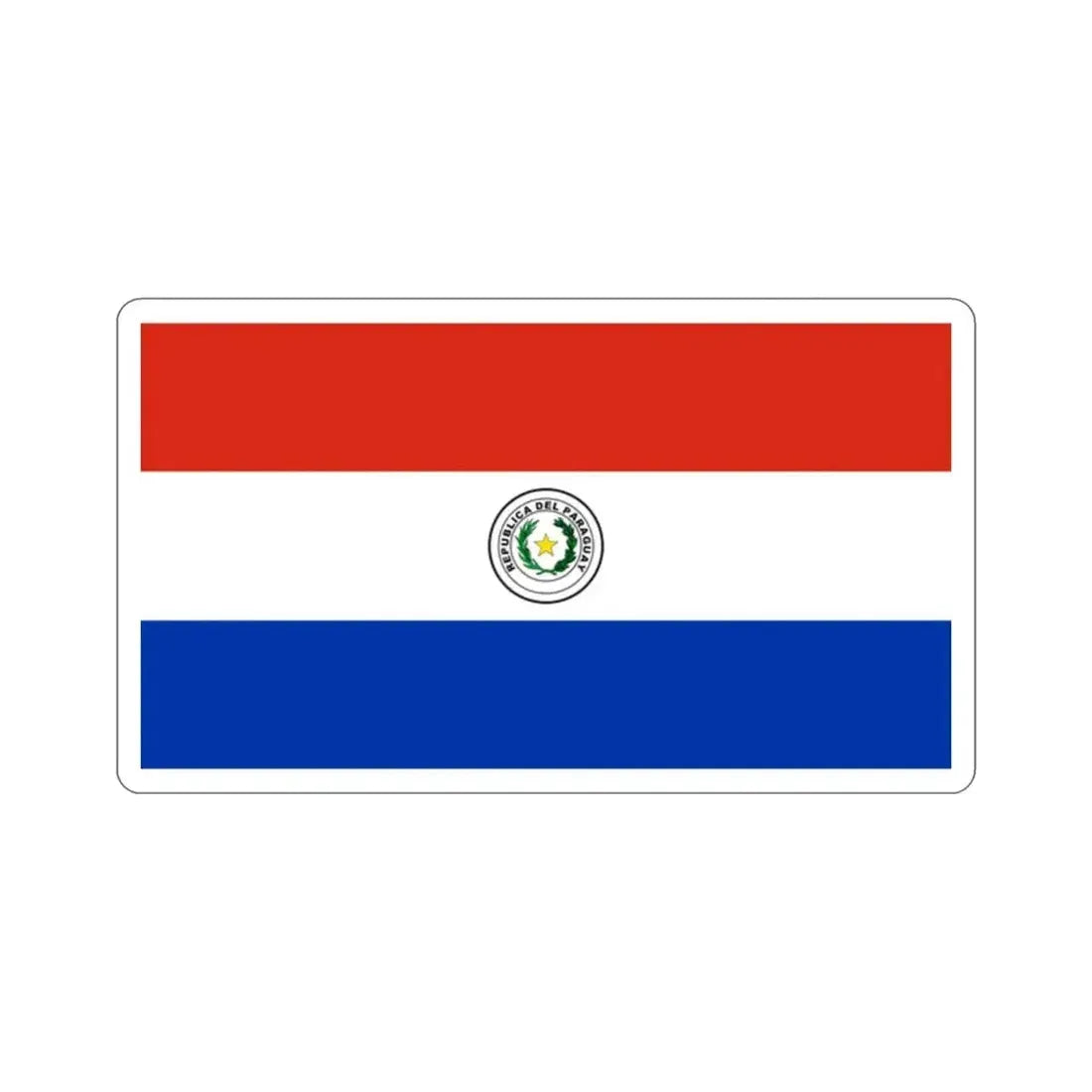 Flag of Paraguay STICKER Vinyl Die-Cut Decal - The Sticker Space