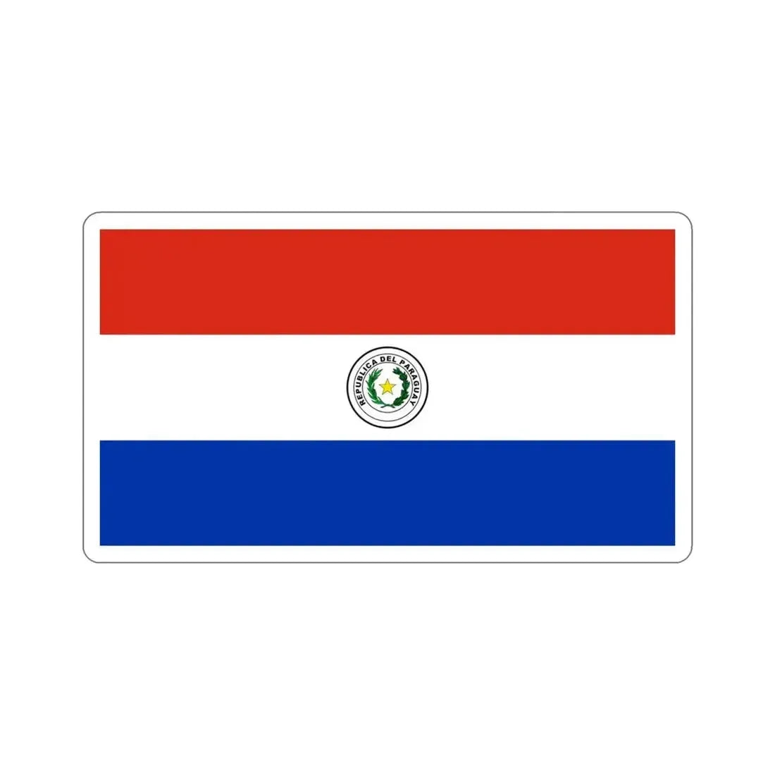 Flag of Paraguay STICKER Vinyl Die-Cut Decal - The Sticker Space