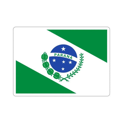 Flag of Paraná Brazil STICKER Vinyl Die-Cut Decal 4 Inch - The Sticker Space