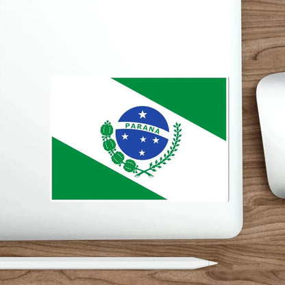 Flag of Paraná Brazil STICKER Vinyl Die-Cut Decal - The Sticker Space