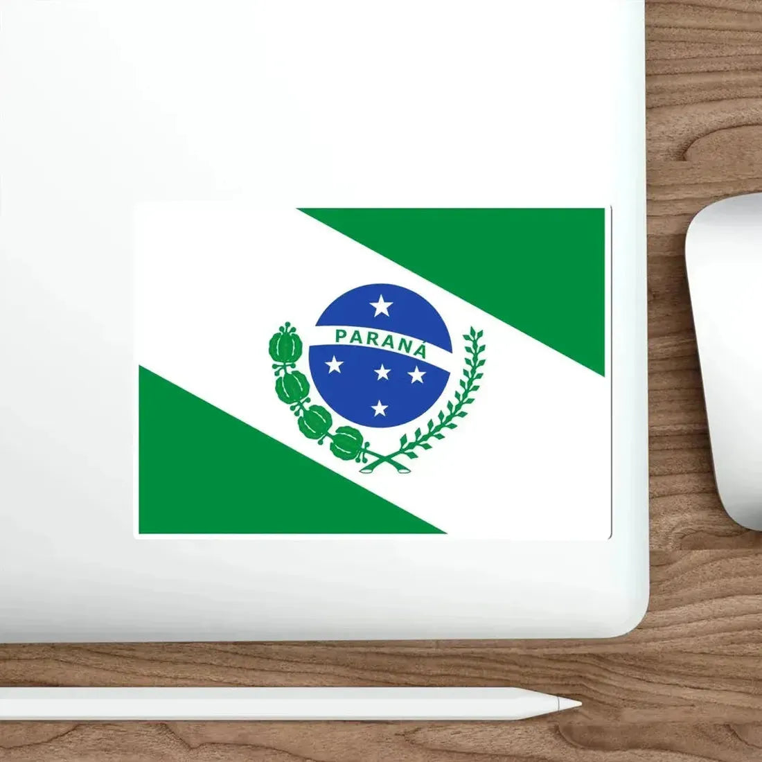 Flag of Paraná Brazil STICKER Vinyl Die-Cut Decal - The Sticker Space