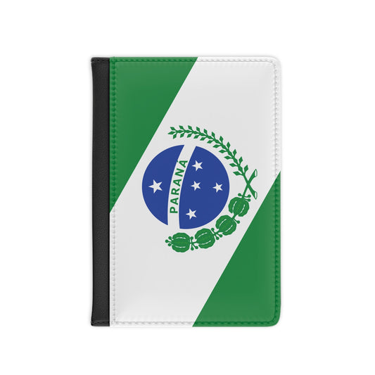 Flag of Paraná Brazil - Passport Holder-3.9" x 5.8"-The Sticker Space