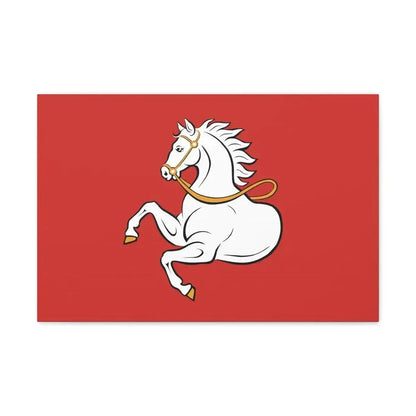 Flag of Pardubice Czech Republic - Canvas Wall Art 24″ x 16″ 1.25" - The Sticker Space