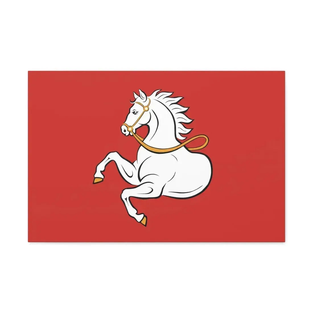 Flag of Pardubice Czech Republic - Canvas Wall Art 30" x 20" 1.25" - The Sticker Space