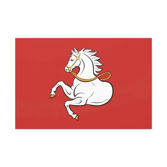 Flag of Pardubice Czech Republic - Canvas Wall Art 36" x 24" 1.25" - The Sticker Space