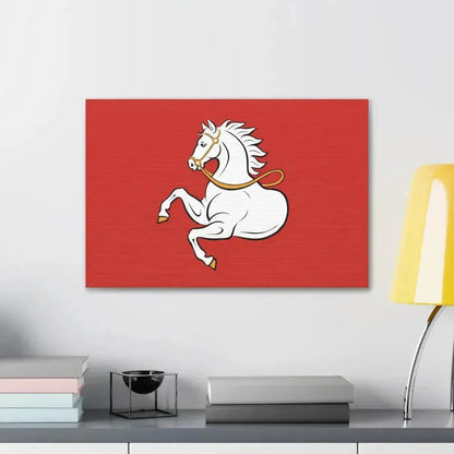 Flag of Pardubice Czech Republic - Canvas Wall Art - The Sticker Space