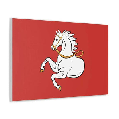 Flag of Pardubice Czech Republic - Canvas Wall Art - The Sticker Space