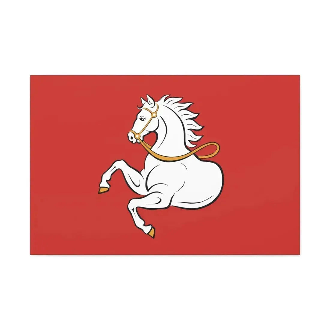 Flag of Pardubice Czech Republic - Canvas Wall Art - The Sticker Space