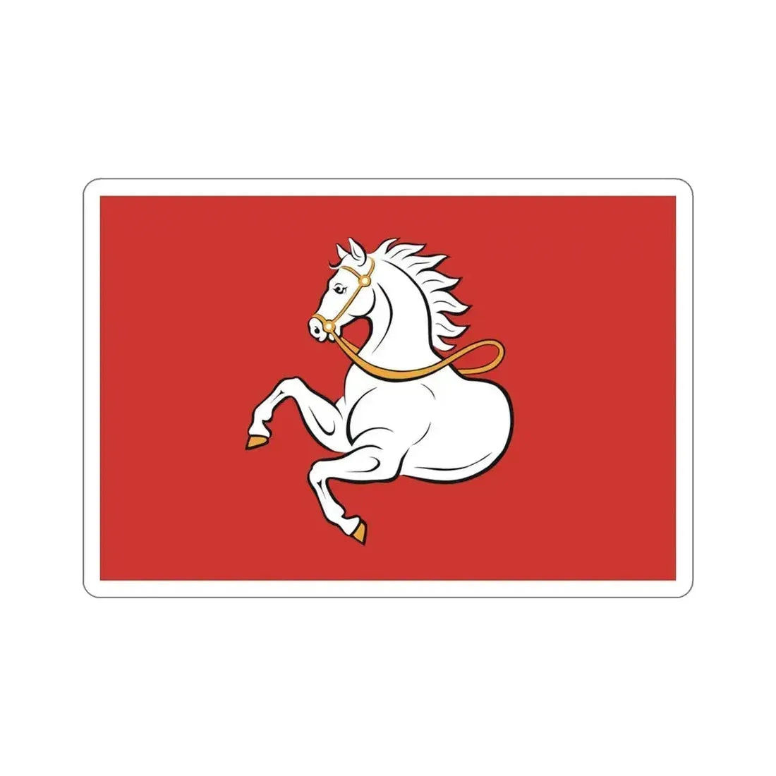 Flag of Pardubice Czech Republic STICKER Vinyl Die-Cut Decal 4 Inch - The Sticker Space