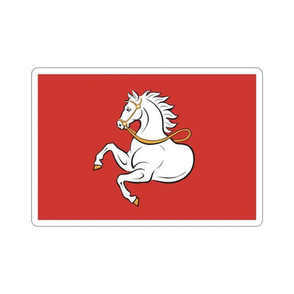 Flag of Pardubice Czech Republic STICKER Vinyl Die-Cut Decal 4 Inch - The Sticker Space
