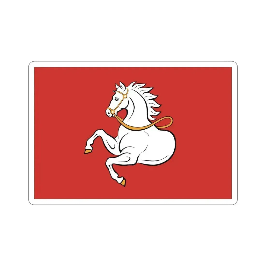 Flag of Pardubice Czech Republic STICKER Vinyl Die-Cut Decal 5 Inch - The Sticker Space