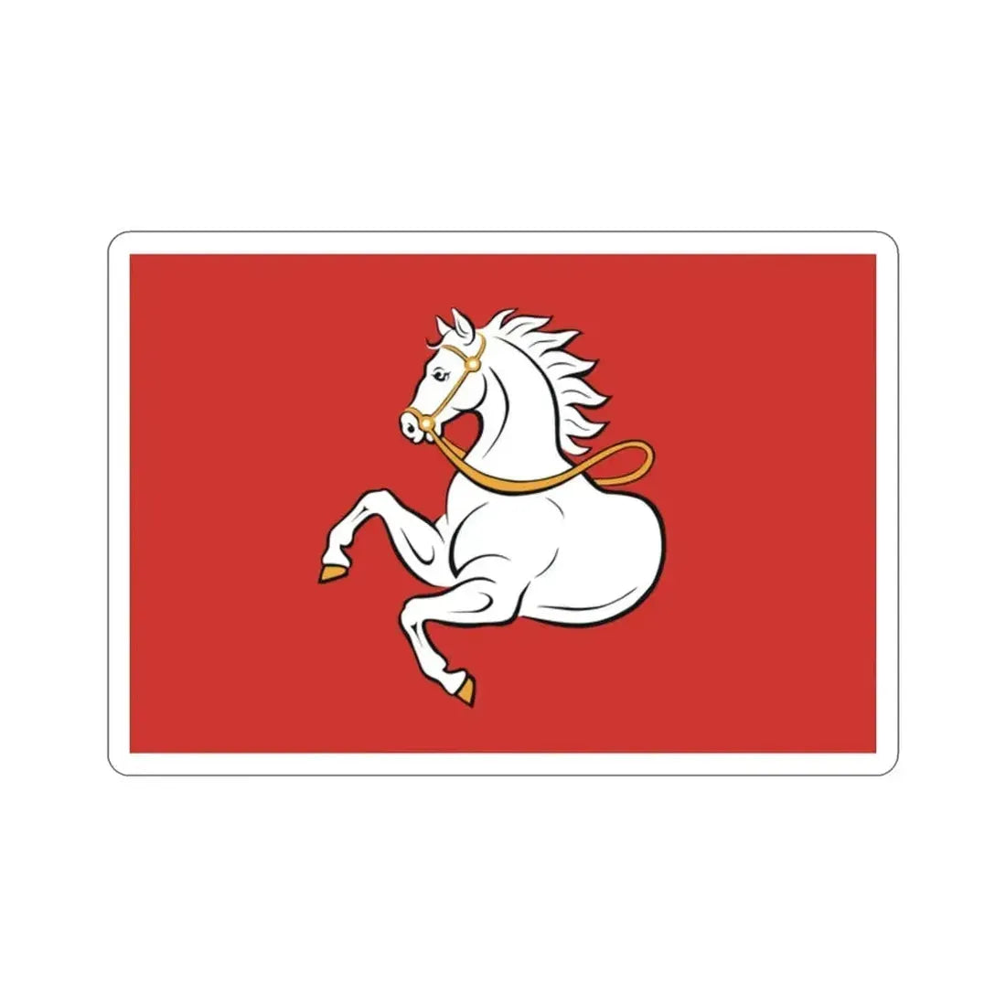 Flag of Pardubice Czech Republic STICKER Vinyl Die-Cut Decal - The Sticker Space