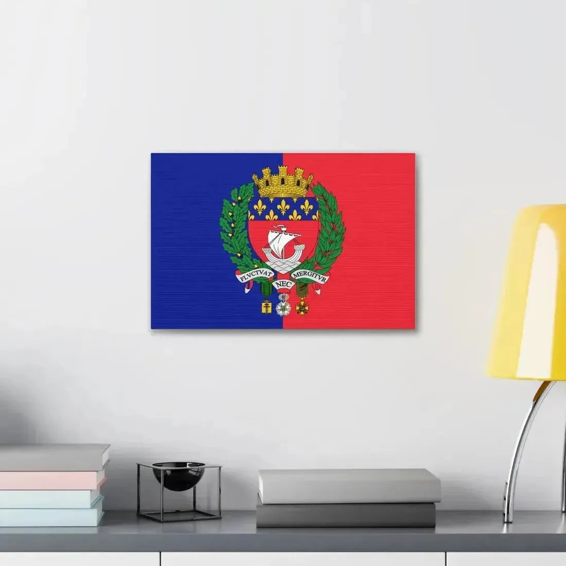 Flag of Paris France - Canvas Wall Art - The Sticker Space