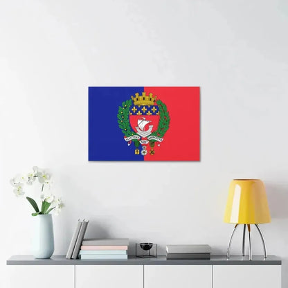 Flag of Paris France - Canvas Wall Art - The Sticker Space