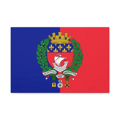 Flag of Paris France - Canvas Wall Art - The Sticker Space