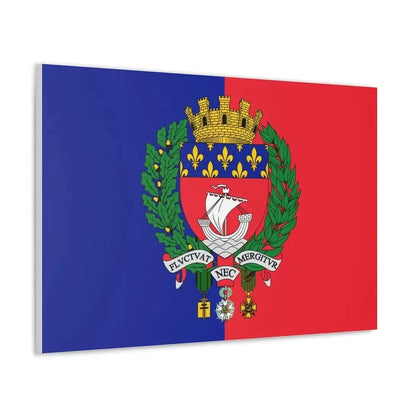 Flag of Paris France - Canvas Wall Art - The Sticker Space