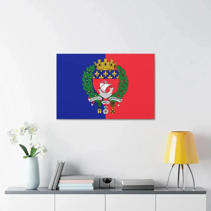 Flag of Paris France - Canvas Wall Art - The Sticker Space