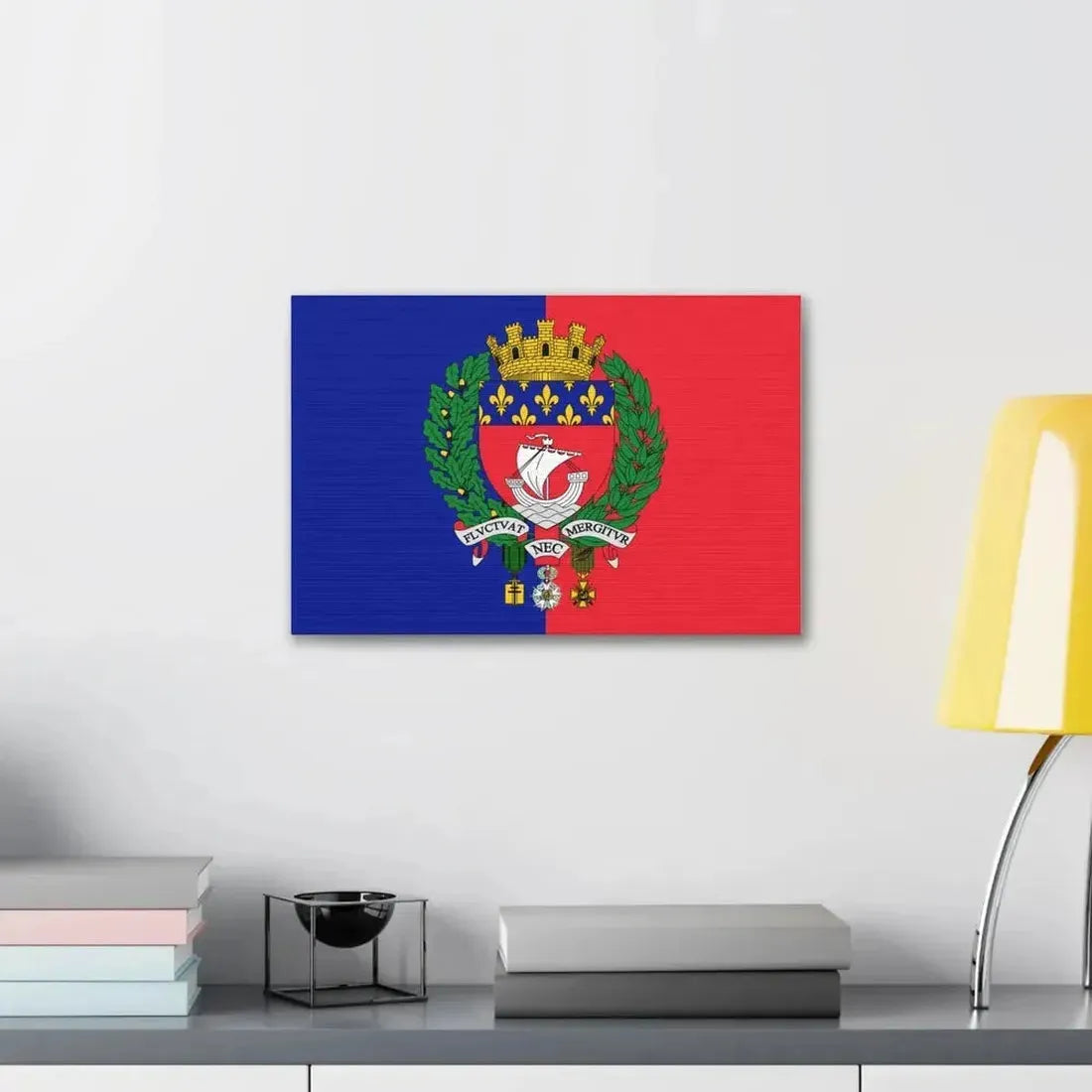 Flag of Paris France - Canvas Wall Art - The Sticker Space